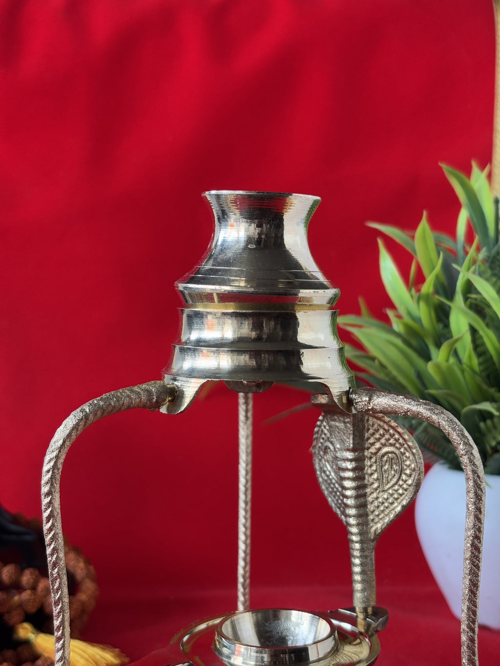 Brass Shivlinga Stand – Complete Setup for Home Temple