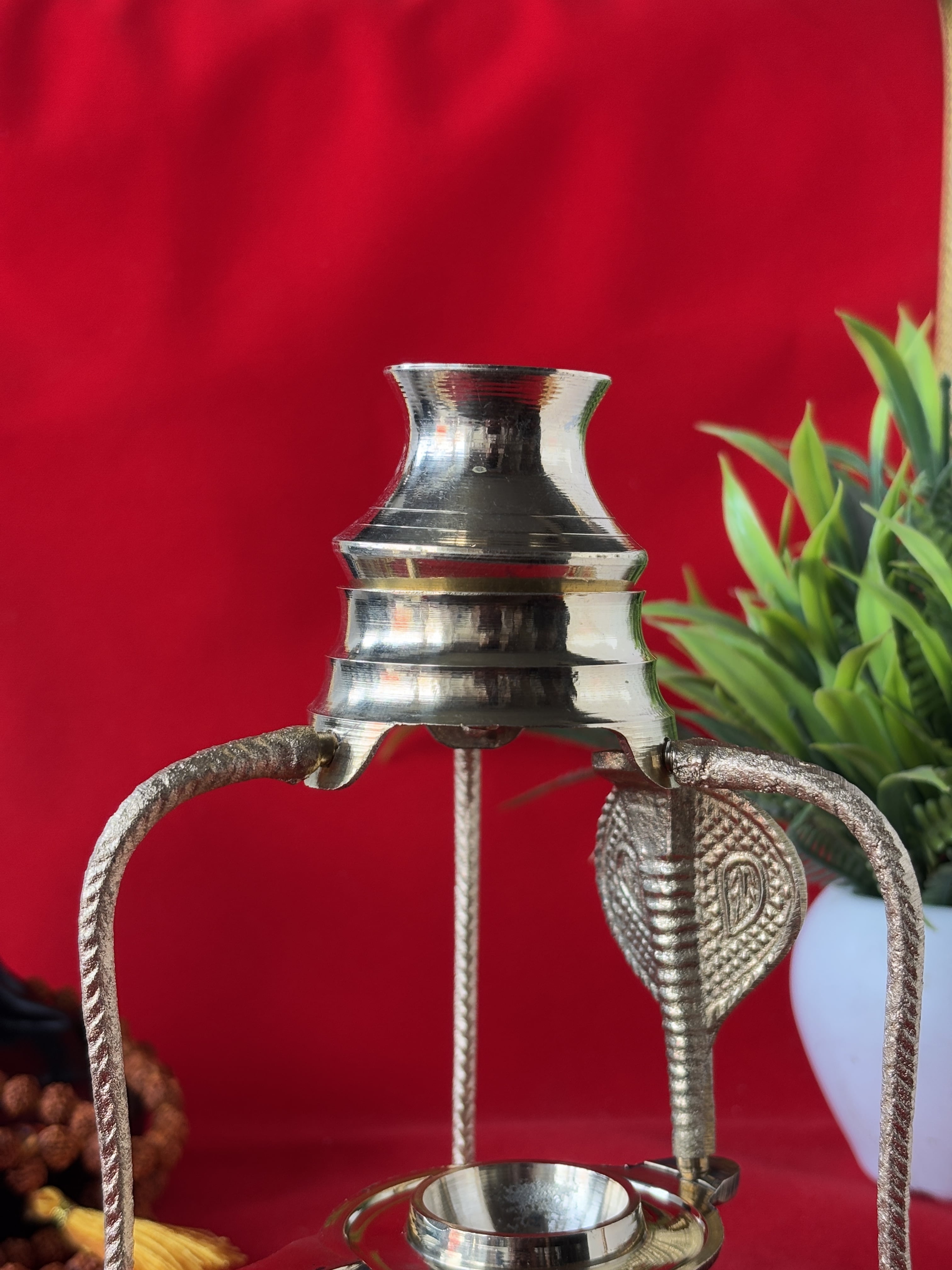 Brass Shivlinga Stand – Complete Setup for Home Temple