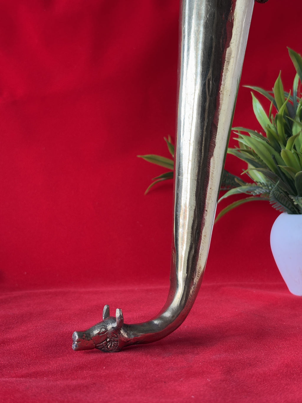 Pure Brass Shringi – Traditional Abhishek Vessel