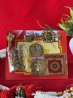 Shri Lakshmi Kuber Puja Yantra Complete Set with Kuber Chalisa