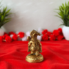 Hanuman Ji Brass Idol - Sitting Pose back