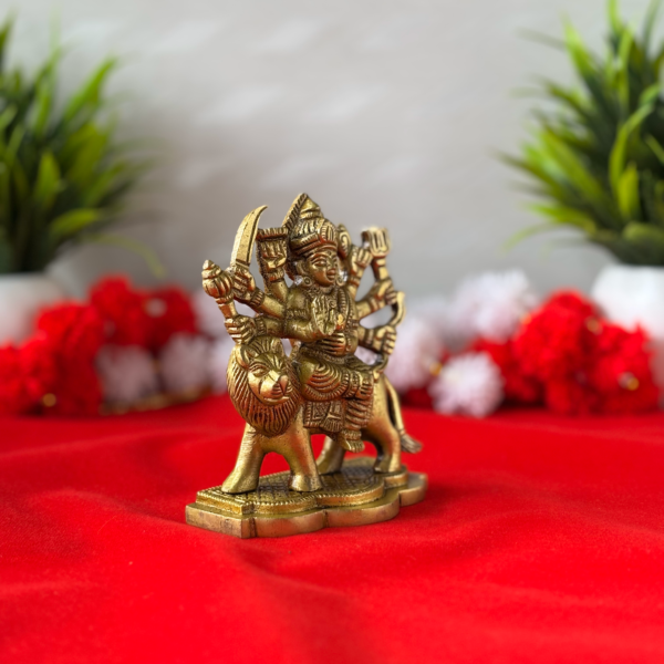 Maa Durga Brass Idol Left