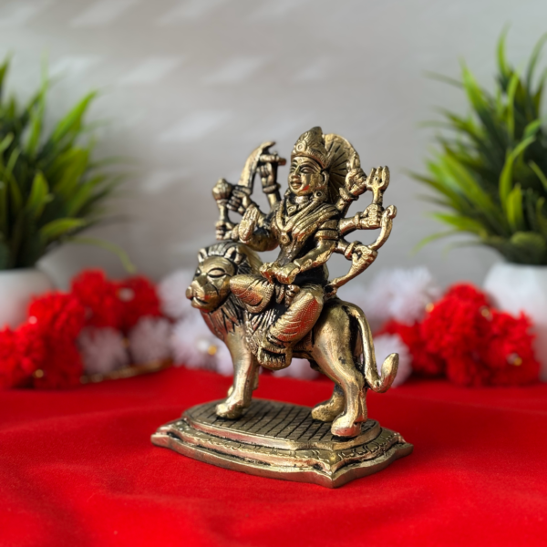 Maa Durga Brass Idol Right