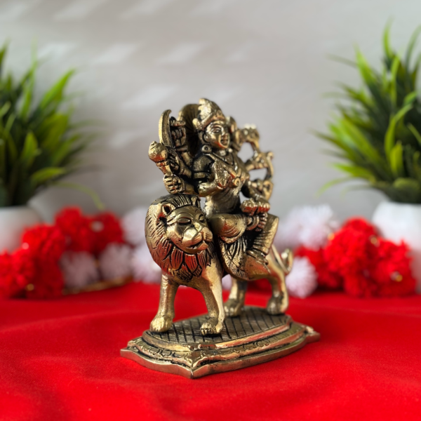 Maa Durga Brass Idol Left