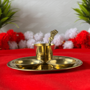 Brass Bhojan Thali Set