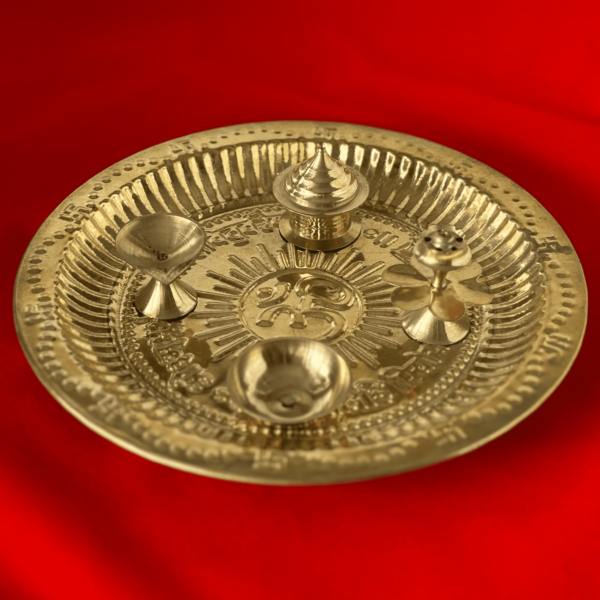 Brass Puja Thali Set