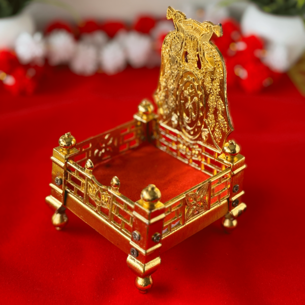 Decorative Brass Singhasan Top View